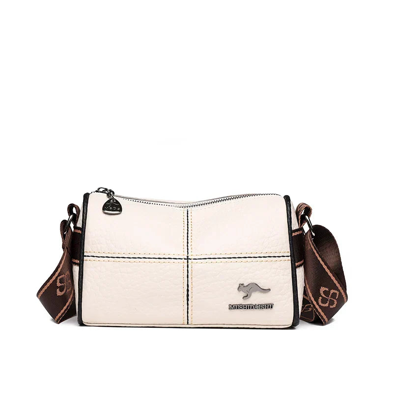 Abigail - Elegant shoulder bag with stone grain pattern-Elly Rose