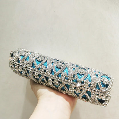 SkyLuxe Light blue clutch bag-Elly Rose