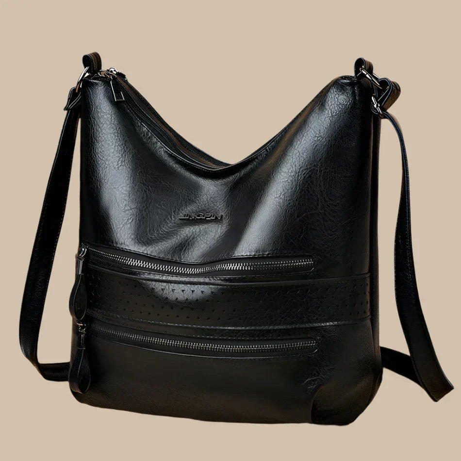 Veda - High-quality shoulder bags in vegan leather-Elly Rose