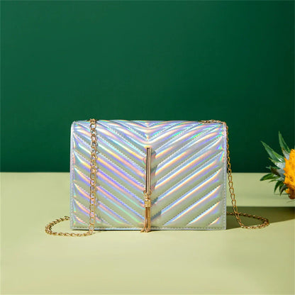 ChicGlam Mini bag with fringe and flap-Elly Rose