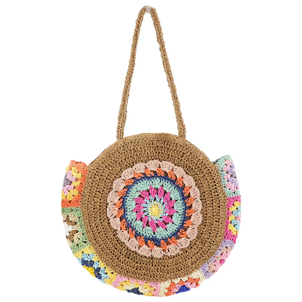 SunWave - Large woven beach bag-Elly Rose