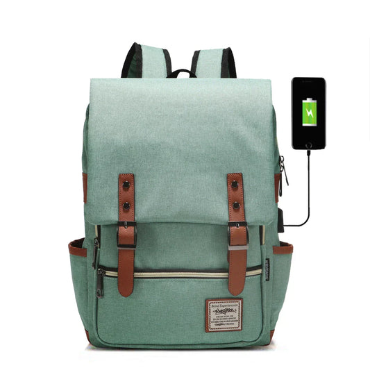 Allen | Vintage Casual School Travel Laptop Backpack-Elly Rose