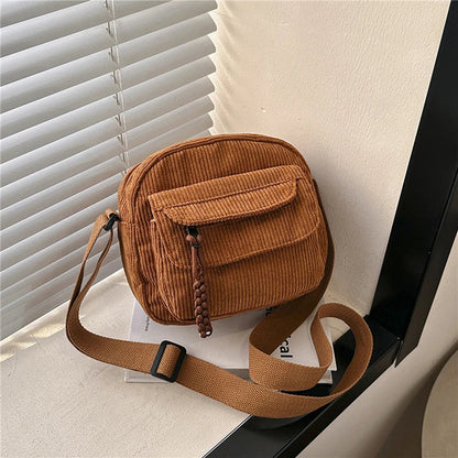 Corduroy shoulder bag - Juliana-Elly Rose
