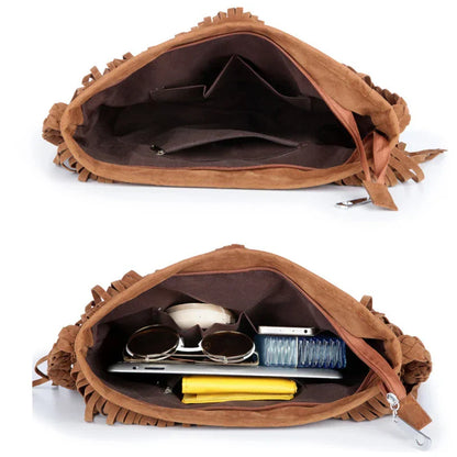 Avelon fringed shoulder bag-Elly Rose