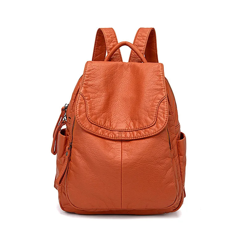 Lily | Washed leather backpack-Elly Rose