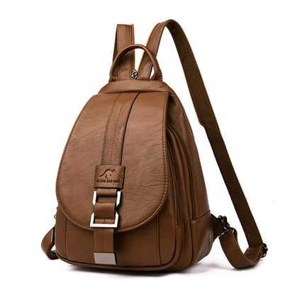 Sydney - Women's leather backpack-Elly Rose