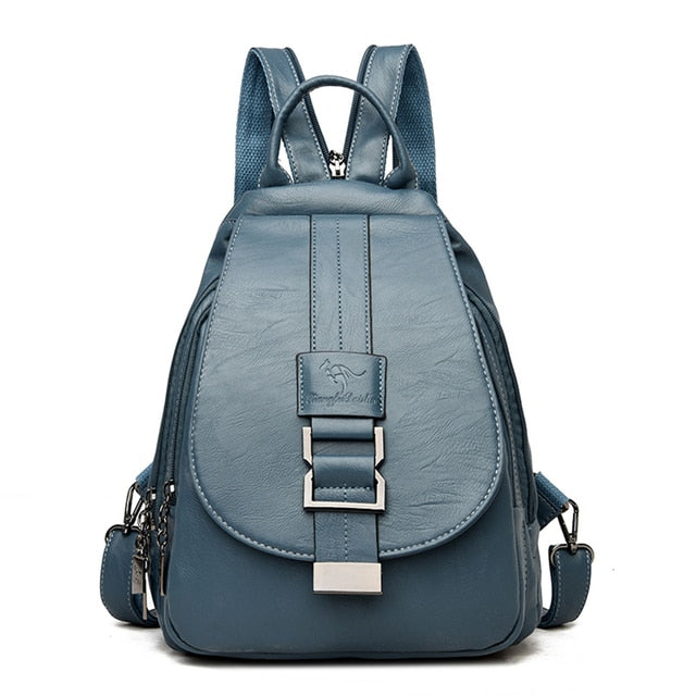 Women's leather backpack - Ada-Elly Rose