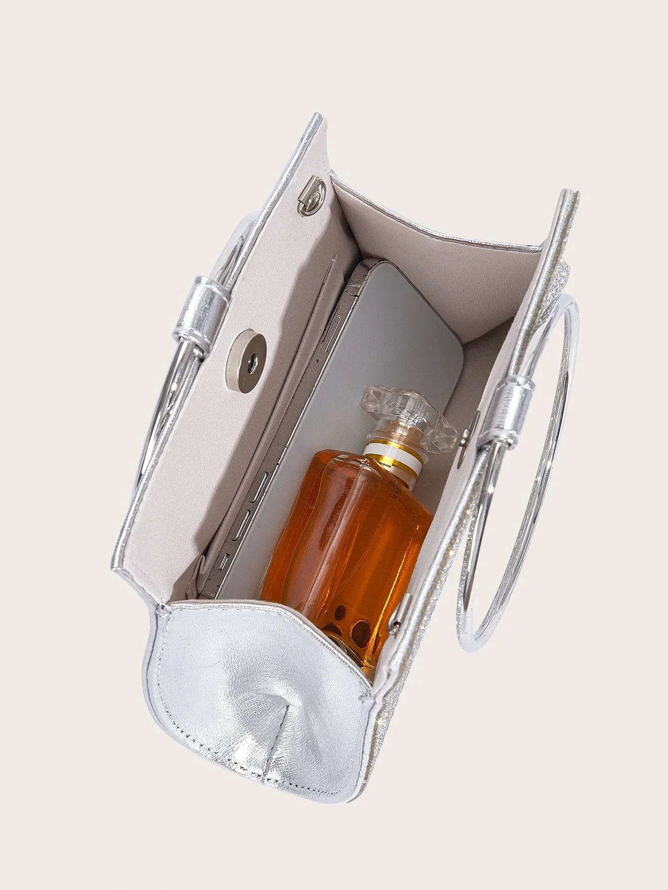 Luxury evening clutch bag in radiant satin-Elly Rose