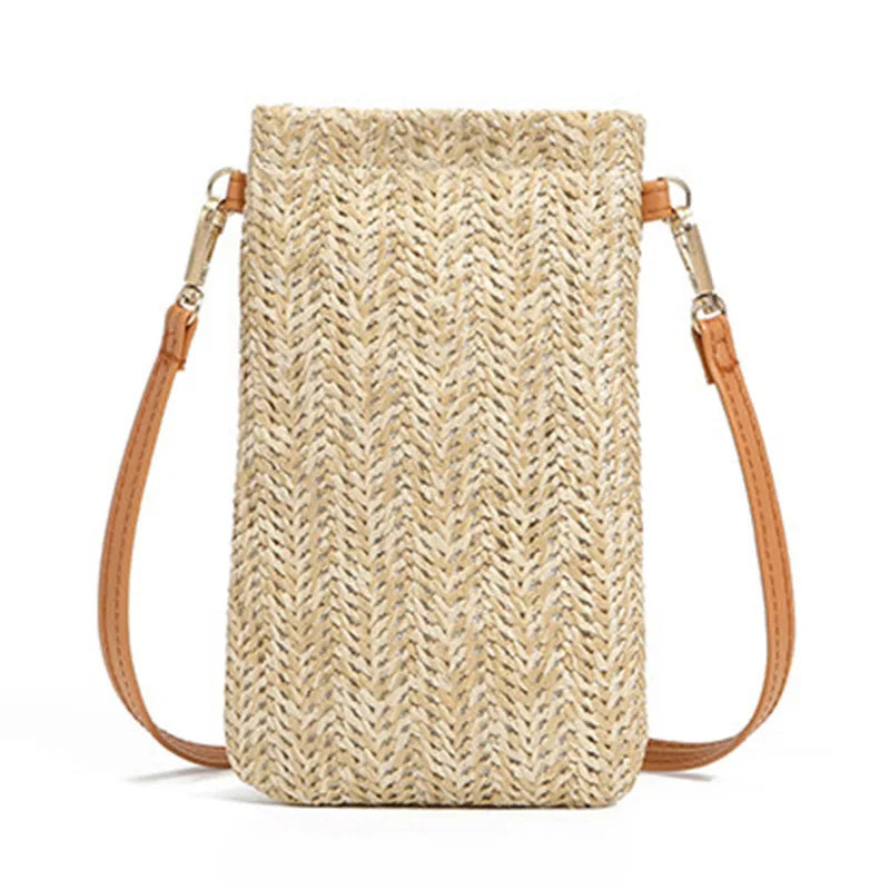 Solis Fashion Summer Straw Woven Clutch-Elly Rose