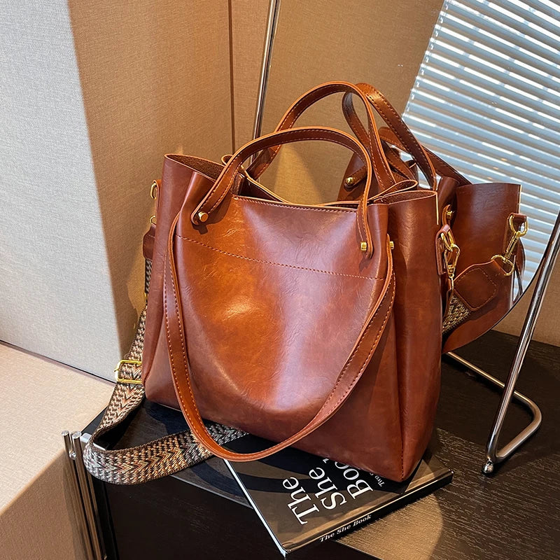 Daria | Elegant leather bag with two handles-Elly Rose