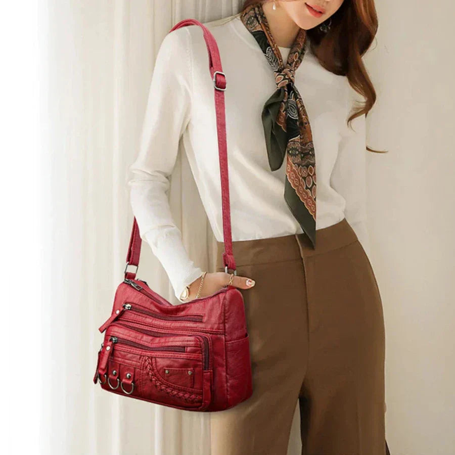 Ayla - Elegant vintage-style vegan leather handbags-Elly Rose