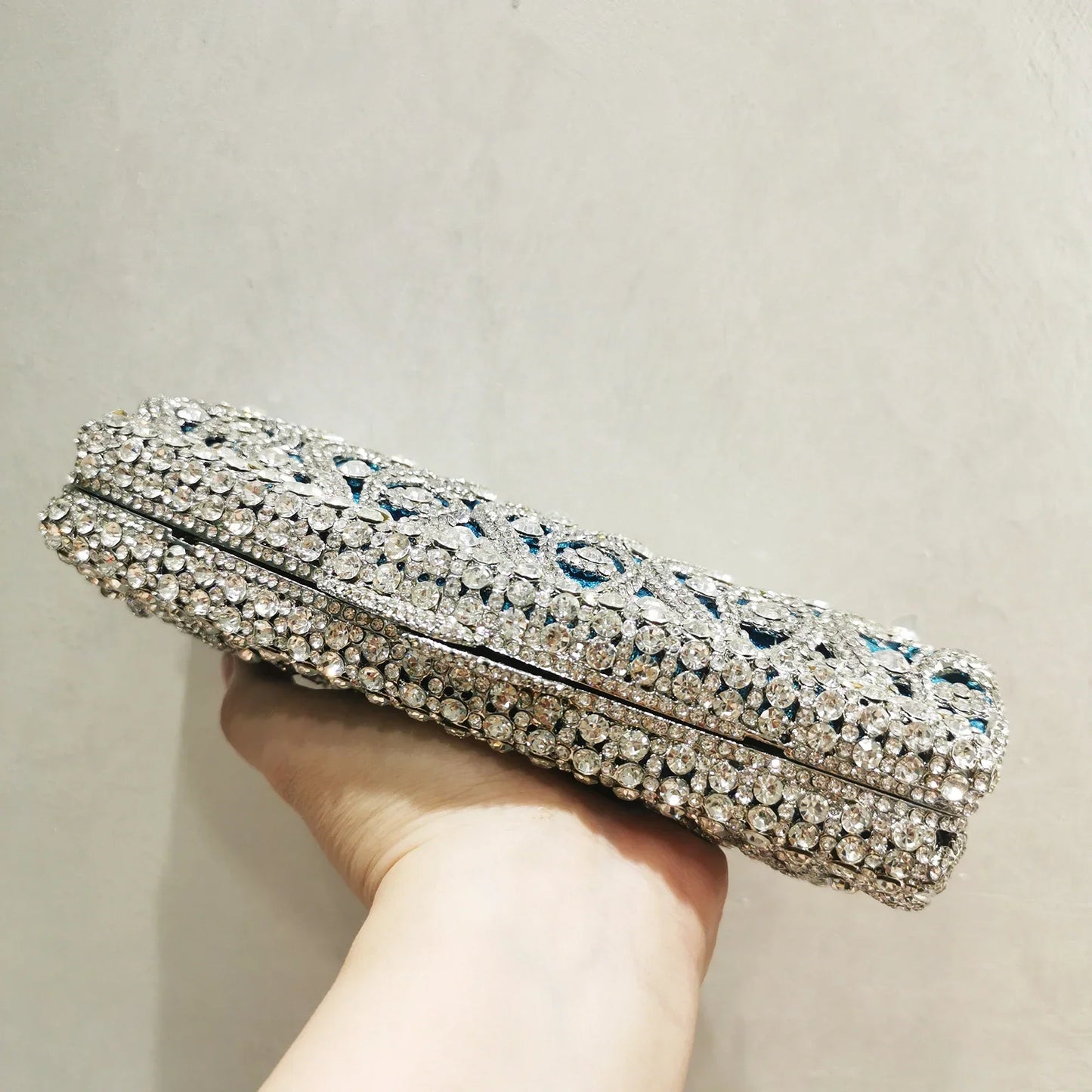SkyLuxe Light blue clutch bag-Elly Rose