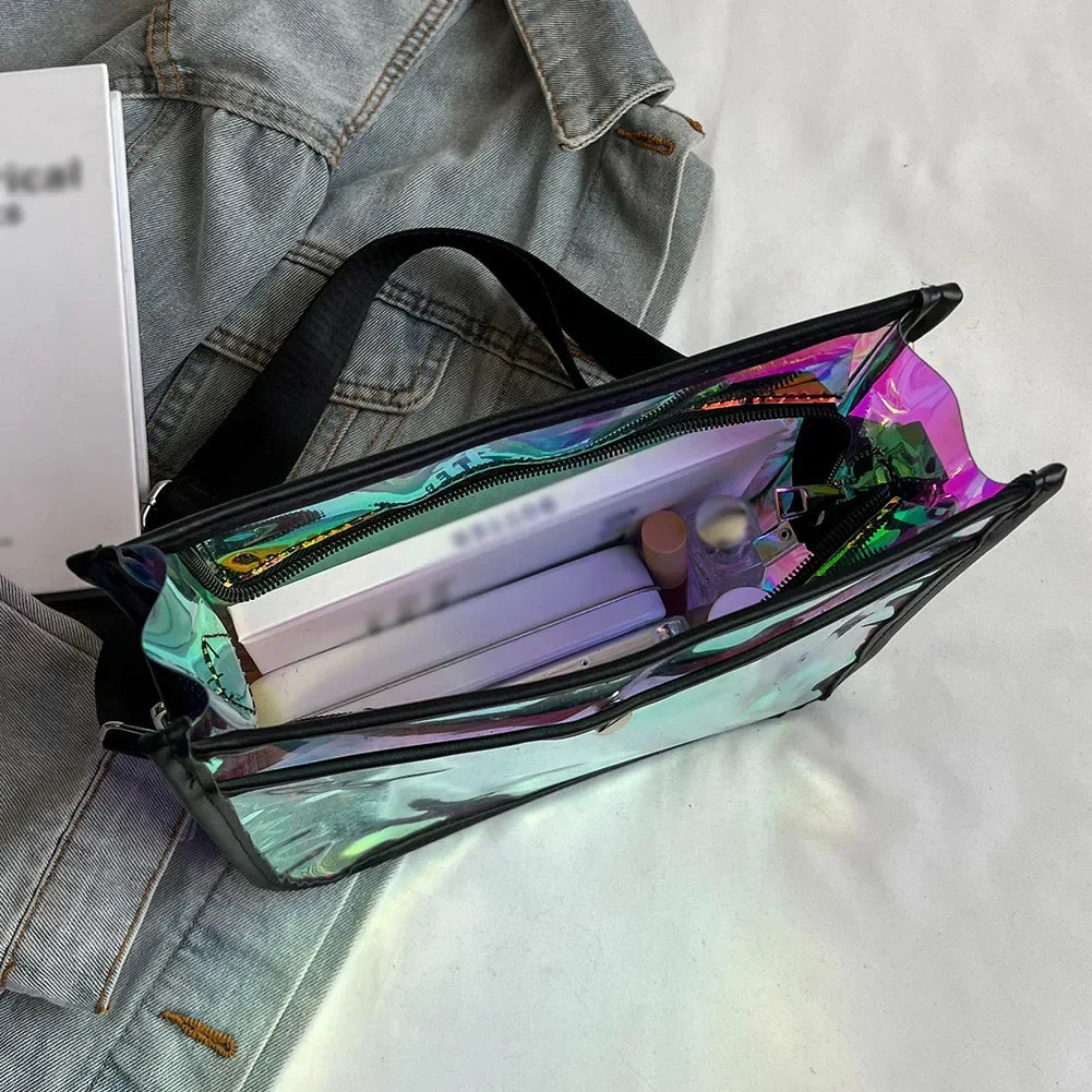 TrendZ Illusory Colour Laser Clutch-Elly Rose