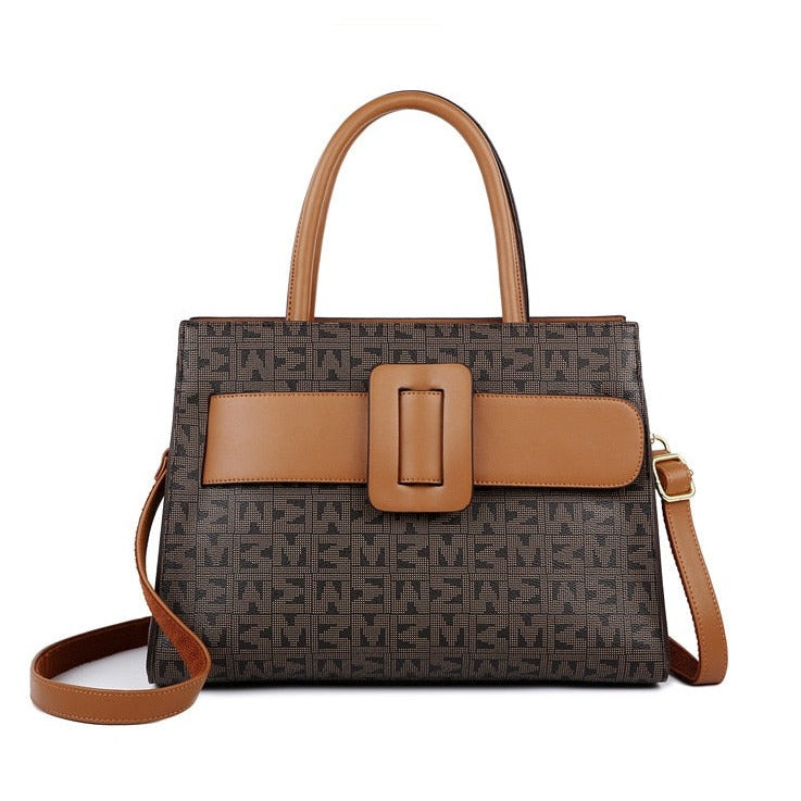 MiSun - Elegant brown PU leather bag-Elly Rose