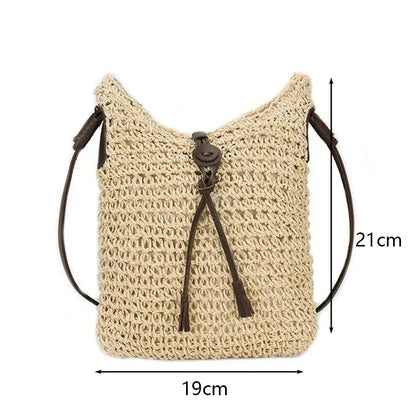 Sunkissed summer wicker shoulder bag-Elly Rose
