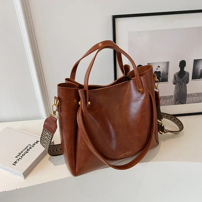 Daria | Elegant leather bag with two handles-Elly Rose