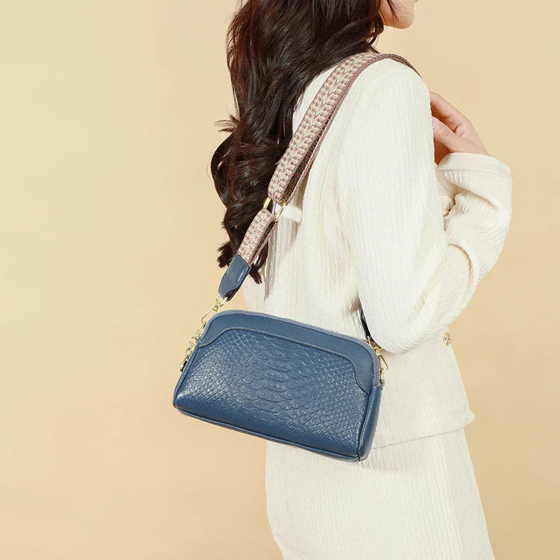 LuxuryStyle crocodile messenger bag-Elly Rose