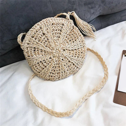ChicWaves rattan shoulder bag-Elly Rose