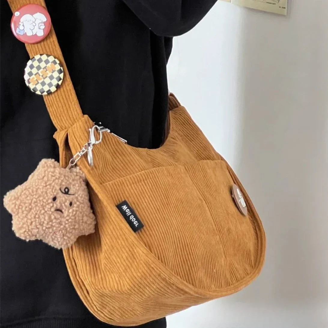 Corduroy shoulder bag - Kaylani-Elly Rose