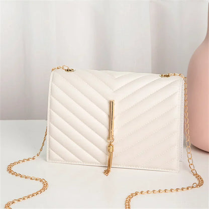 ChicGlam Mini bag with fringe and flap-Elly Rose