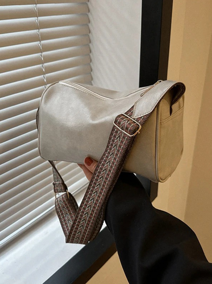 Sabrina Vintage Leather Shoulder Bag | Handbag | Crossbody Shopper-Elly Rose