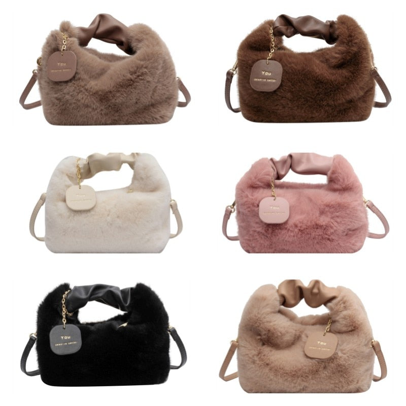 Ella Fluffy handbag - A bag you want to hug-Elly Rose