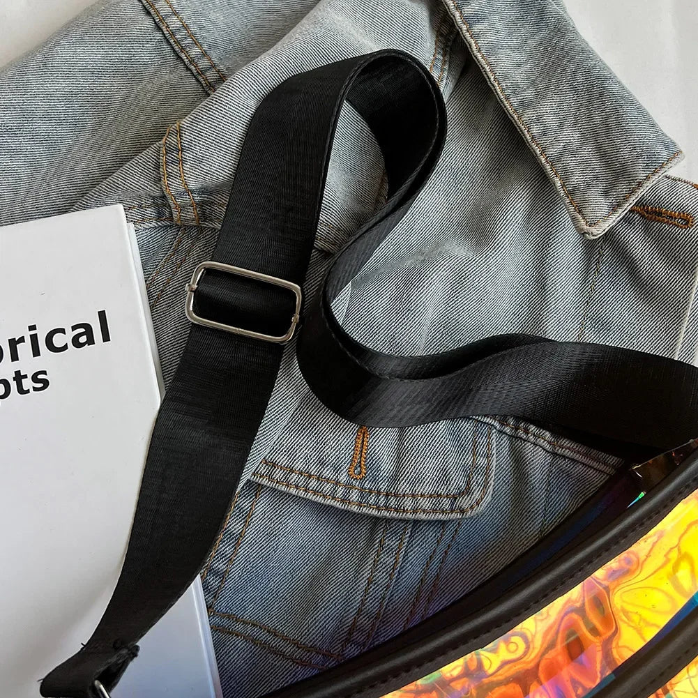 TrendZ Illusory Colour Laser Clutch-Elly Rose