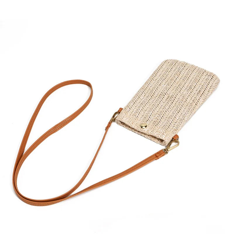 Solis Fashion Summer Straw Woven Clutch-Elly Rose