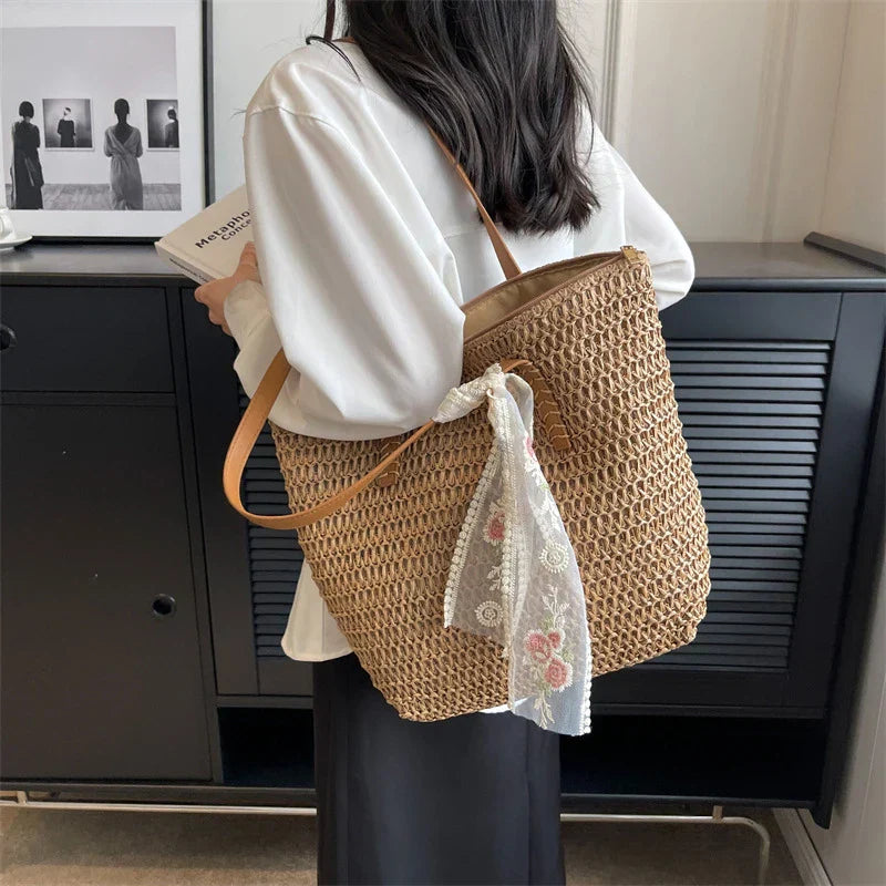 Summer Chic woven bag-Elly Rose