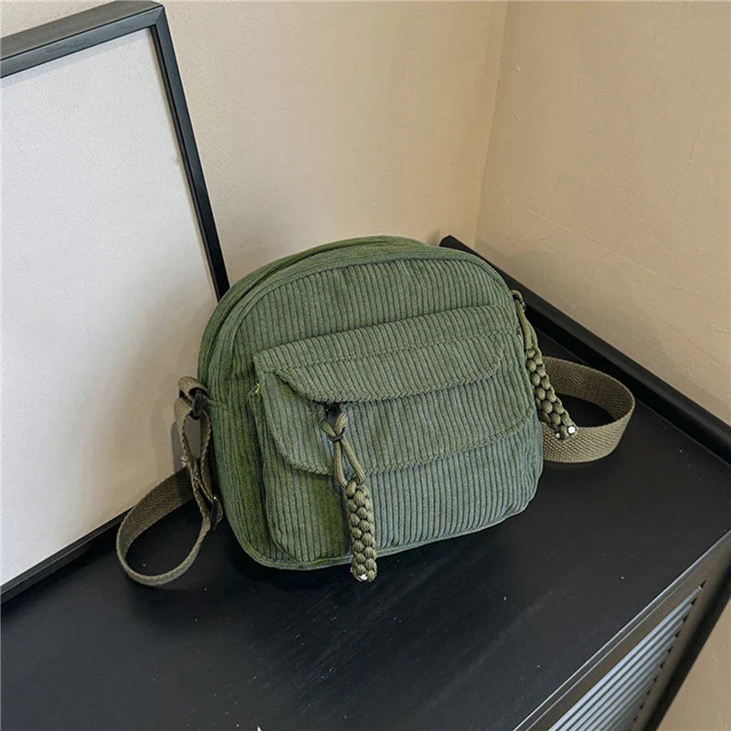 Corduroy shoulder bag - Juliana-Elly Rose