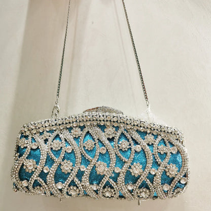 SkyLuxe Light blue clutch bag-Elly Rose