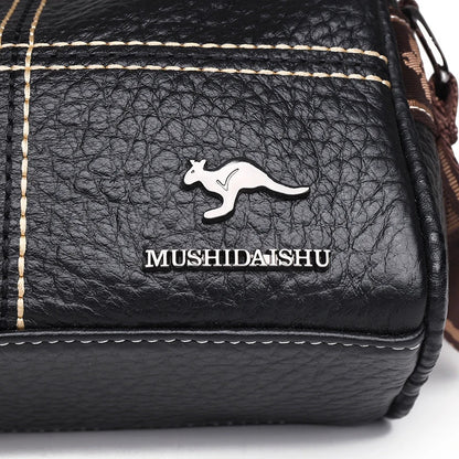 Abigail - Elegant shoulder bag with stone grain pattern-Elly Rose