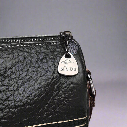 Abigail - Elegant shoulder bag with stone grain pattern-Elly Rose
