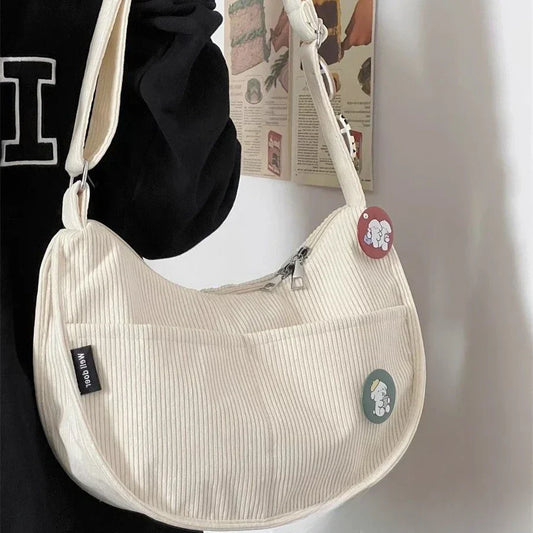 Corduroy shoulder bag - Redhima-Elly Rose