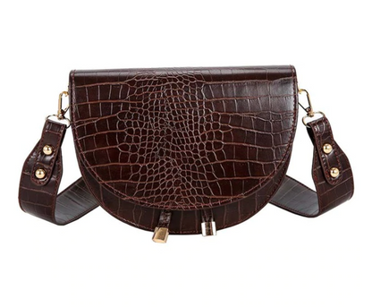 Delilah Crossbody Bag - Sturdy bag with crocodile print-Elly Rose