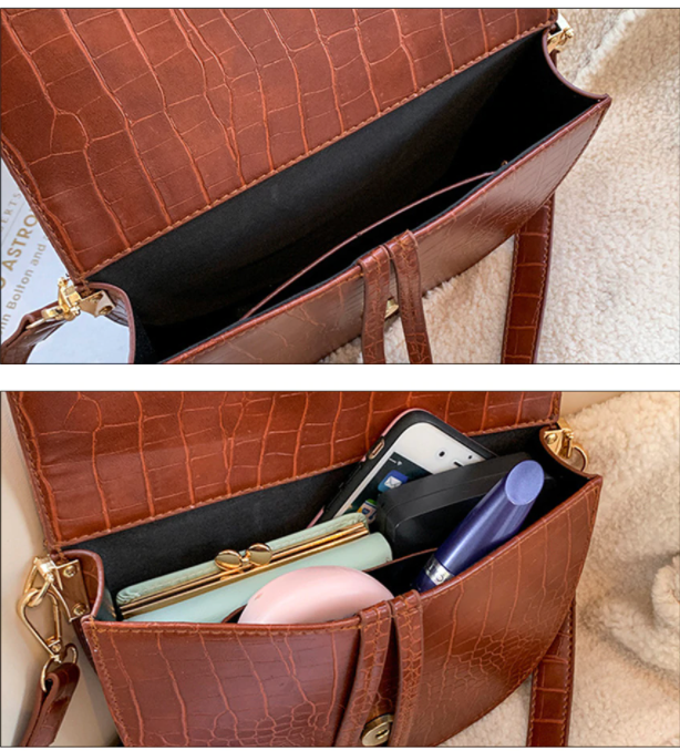 Chelsey Crossbody Bag | A cool bag with crocodile print-Elly Rose