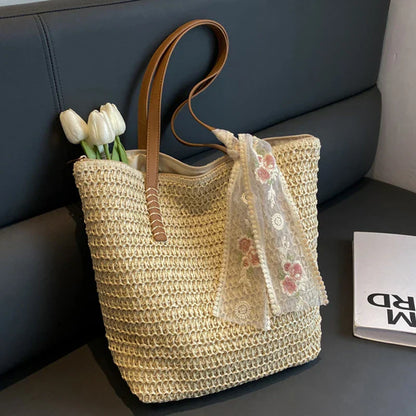 Summer Chic woven bag-Elly Rose