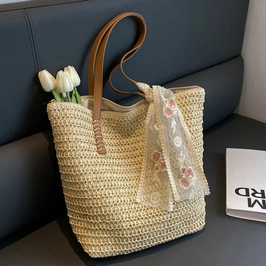 Summer Chic woven bag-Elly Rose