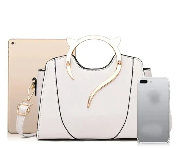 EclatBelle Cute Cat Handbag-Elly Rose