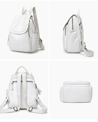 Lily | Washed leather backpack-Elly Rose