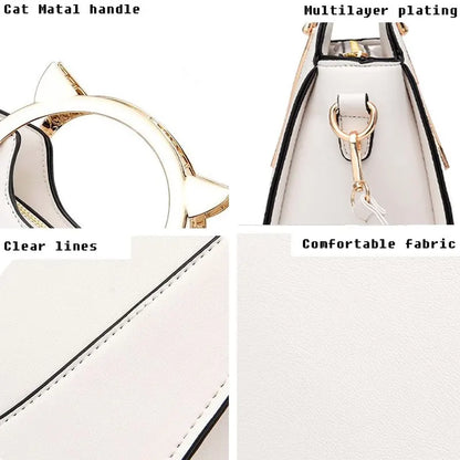 EclatBelle Cute Cat Handbag-Elly Rose