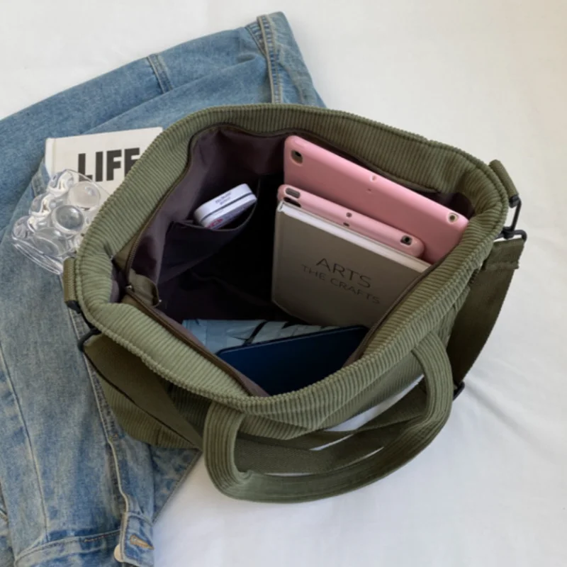 EcoTrail - Travel bag with corduroy shoulder strap-Elly Rose