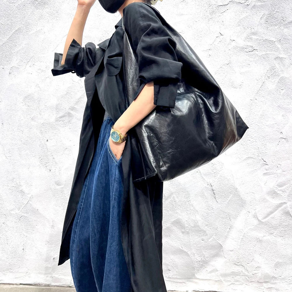 Luxury leather shoulder bag-Elly Rose