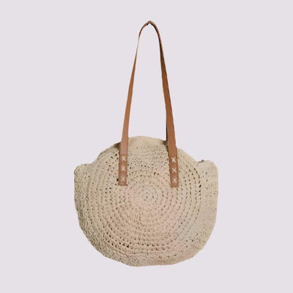Zoë | Elegant and multifunctional handmade straw bag-Elly Rose