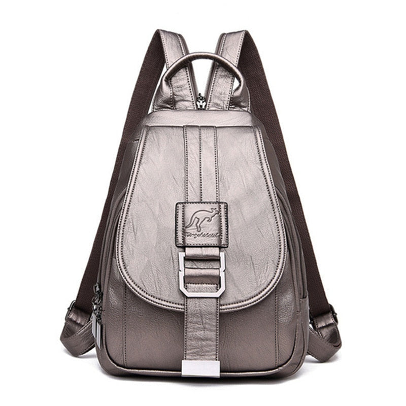 Sydney - Women's leather backpack-Elly Rose