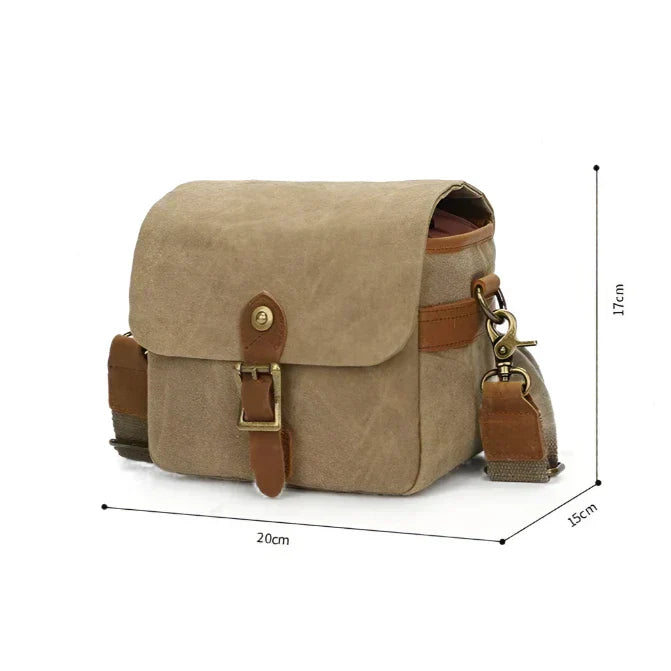 CanvasCaddy - Vintage canvas bag for DSLR camera-Elly Rose