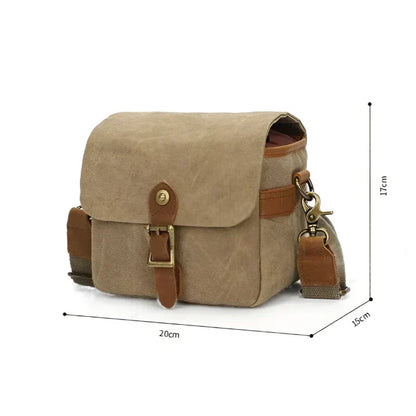 CanvasCaddy - Vintage canvas bag for DSLR camera-Elly Rose