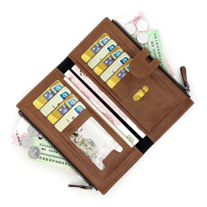 Long leather wallet | Practical and elegant-Elly Rose