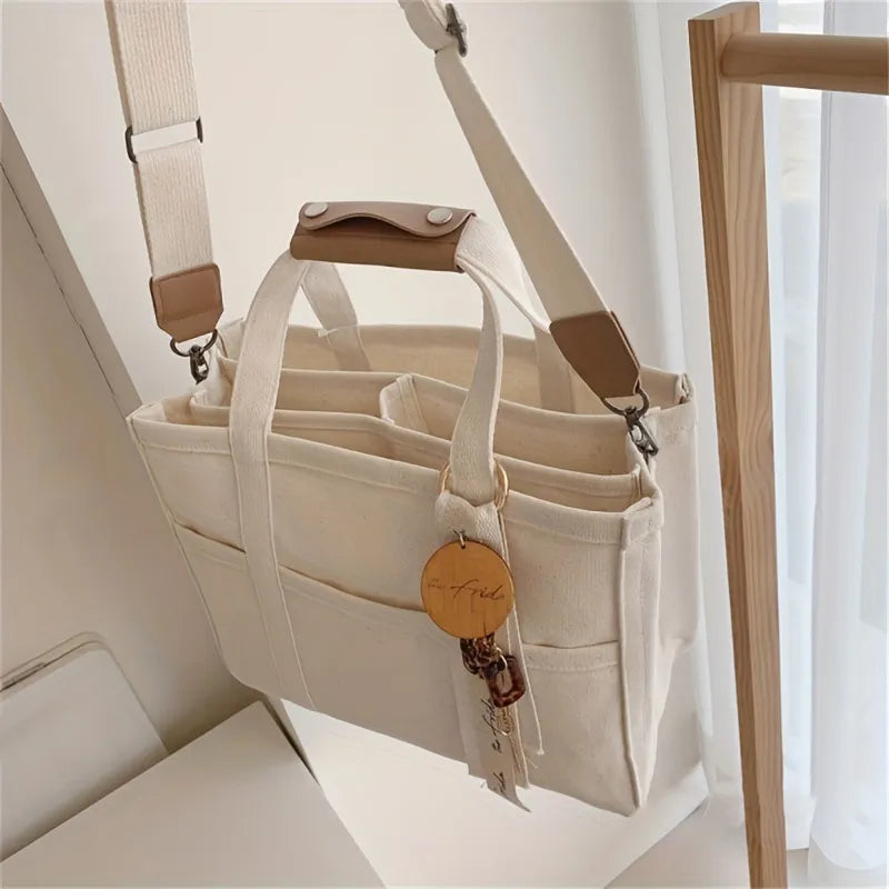 Multifunctional canvas tote bag-Elly Rose