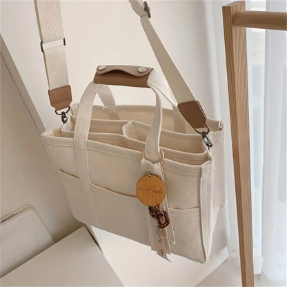 Multifunctional canvas tote bag-Elly Rose